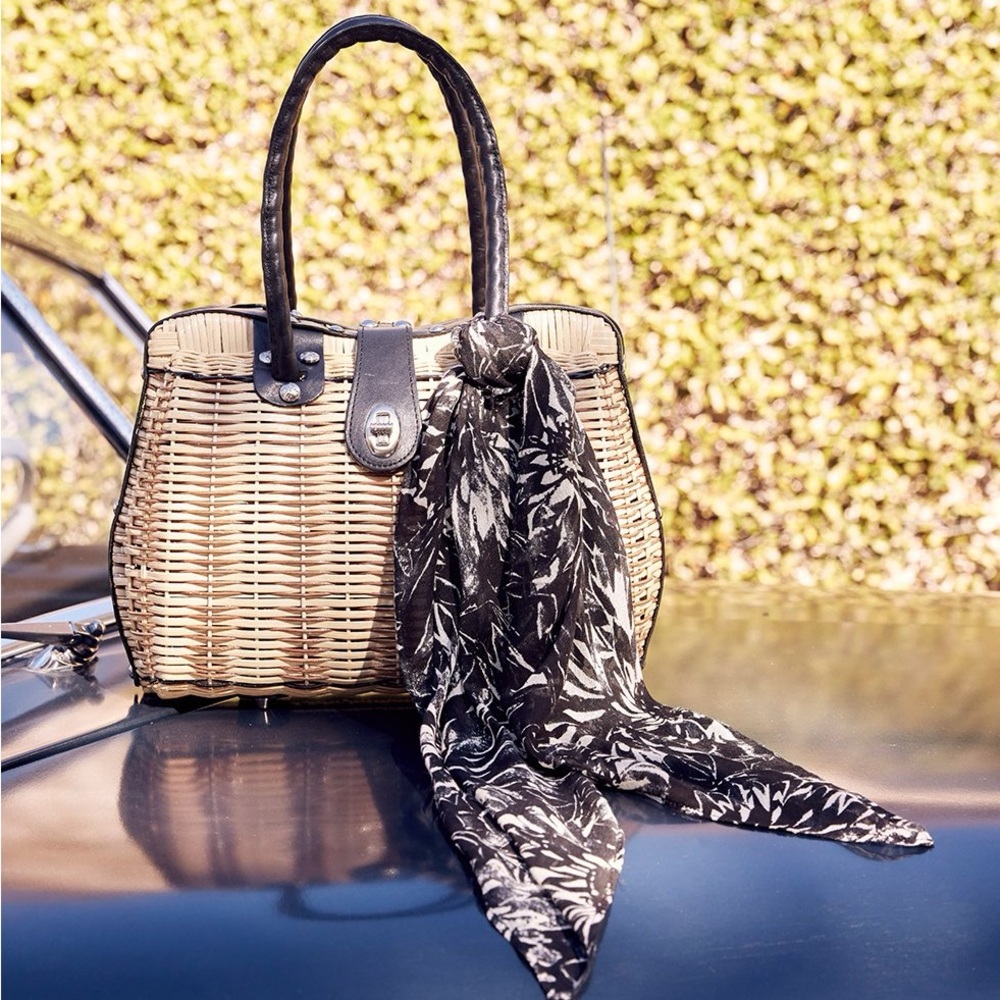 NWT!! Patricia Nash Wicker Handbag Lucena